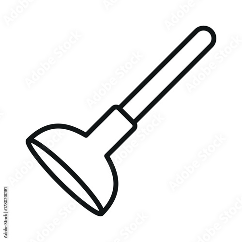 toilet plunger icon vector design template