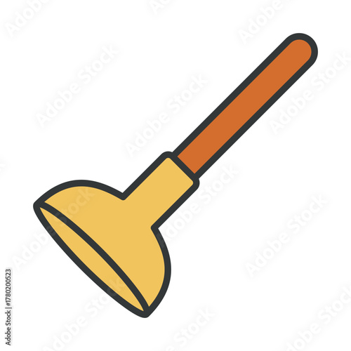 toilet plunger icon vector design template