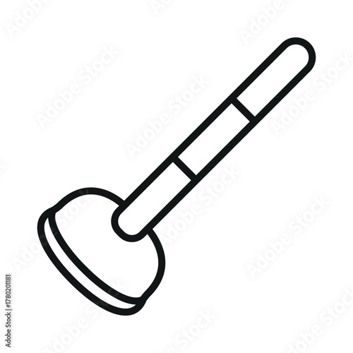 toilet plunger icon vector design template