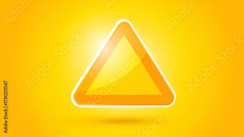 Free Download Bright yellow background featuring bold geometric triangular icon modern abstract design element for digital graphics and web applications. - GFXLoad