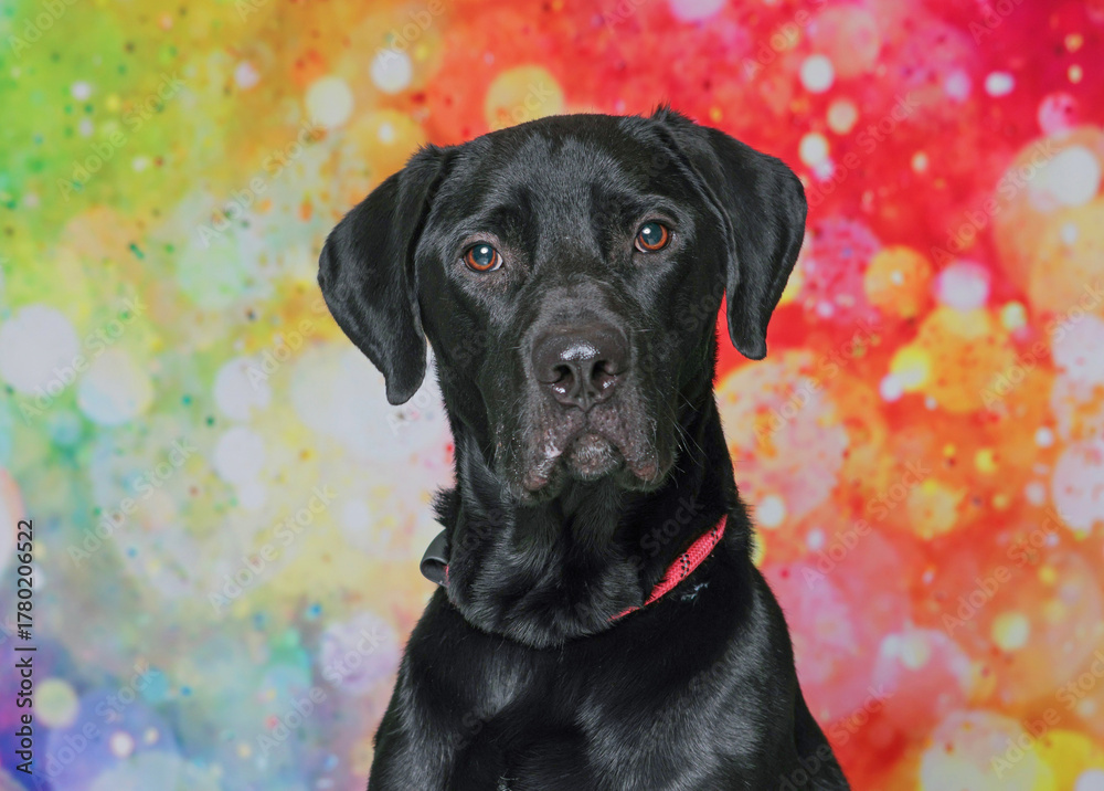 Fototapeta premium Cute dog on an isolated background studio shot