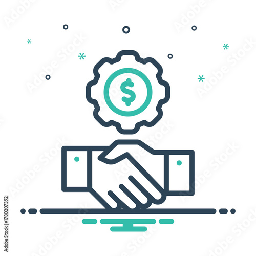 Mix icon for cooperative venture