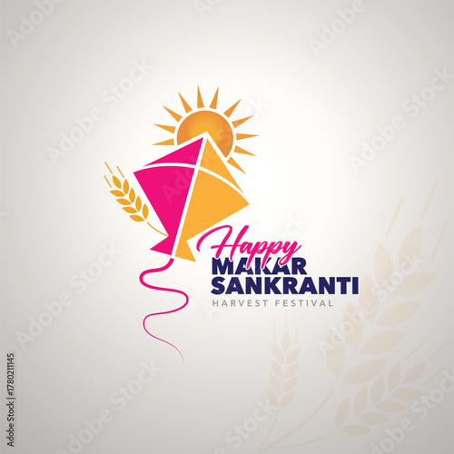 Happy Makar Sankranti Harvest Festival Celebration