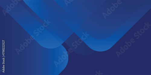 Abstract blue background with glowing geometric lines. Modern blue gradient square shape design.