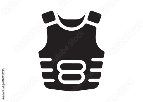 Body armor icon, Body armor solid vector