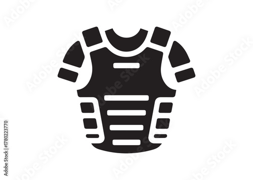 Body armor icon, Body armor solid vector