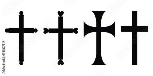 Christian cross icon collection