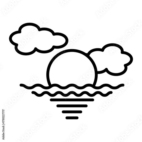 Travel, education and a teacher with students on school field trip, Location pin map line icon set