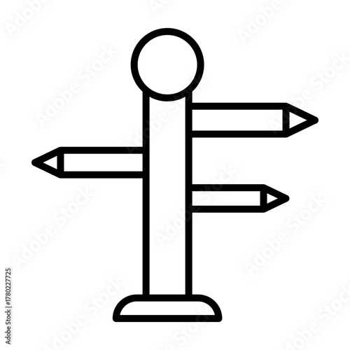 Travel, education and a teacher with students on school field trip, Location pin map line icon set