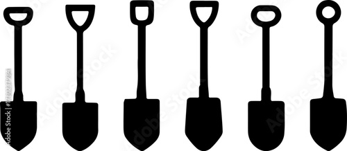 Garden shovel silhouette illustration, shovel vector art, shovel vector, shovel art design