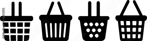 Shopping basket silhouette illustration, shopping basket vector art, shopping basket vector, shopping basket art design
