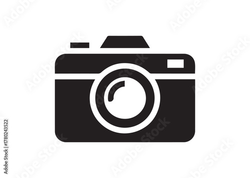 Camera icon, Camera solid vector