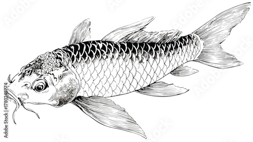 Sacred Japanese Asagi Carp Koi Fish: Traditional Features and Symbolism
