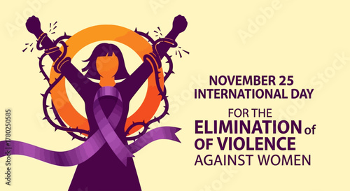 Empowering women against violence this November 25th, stand strong with a symbol of hope and strength, supporting the International Day for the Elimination of Violence