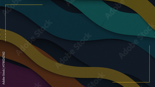 Colorful abstract background lines vibrant wave design