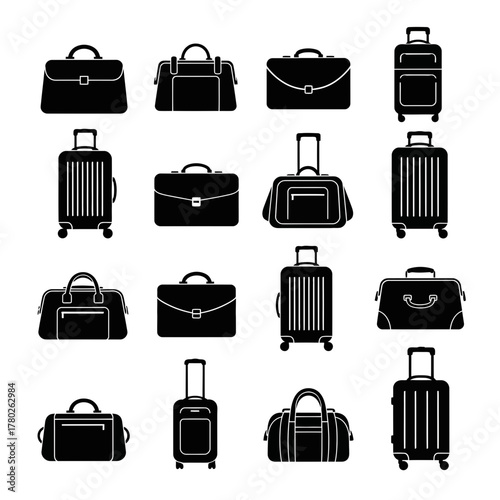 "Stylish Black Handbags Collection – Elegant Designer Purse Icons"