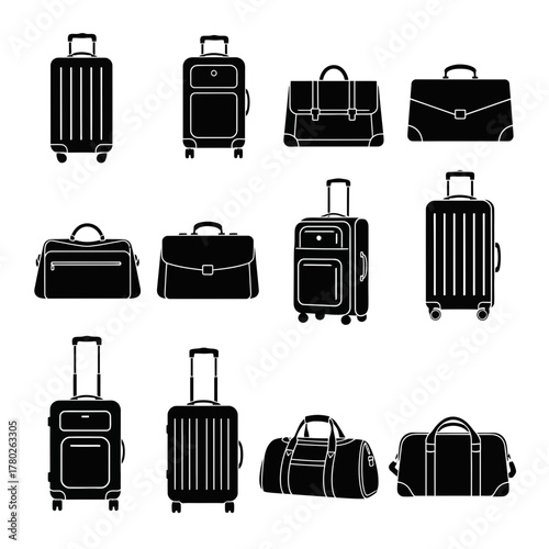 "Stylish Black Handbags Collection – Elegant Designer Purse Icons"