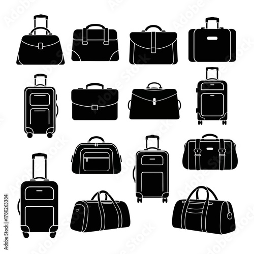 "Stylish Black Handbags Collection – Elegant Designer Purse Icons"