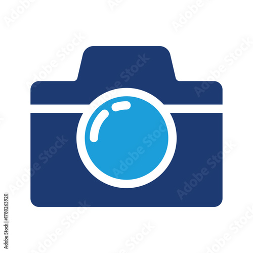 camera colored icon vector design good for web or mobile app