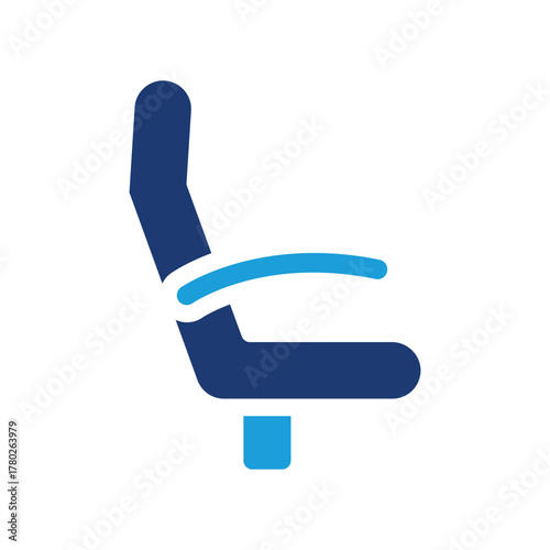 airplane seat colored icon vector design good for web or mobile app