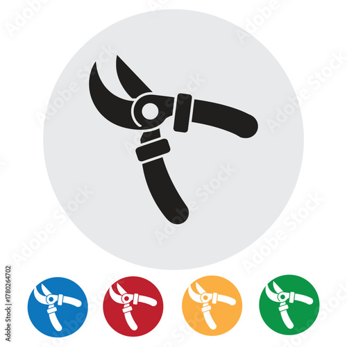 Essential garden tool icon set for perfect pruning and landscaping projects, easy to use and customize for all your gardening designs