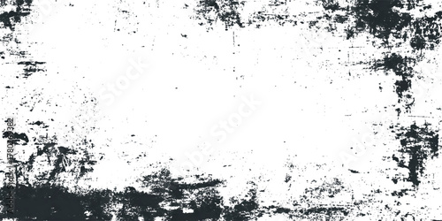 This high resolution abstract texture features dynamic black ink splatters and distressed grunge effects on a clean white background.