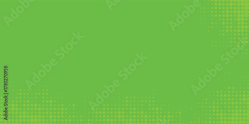 Dots halftone green color pattern gradient texture with technology digital background. Dots pop art comics with nature graphic design. vector eps10