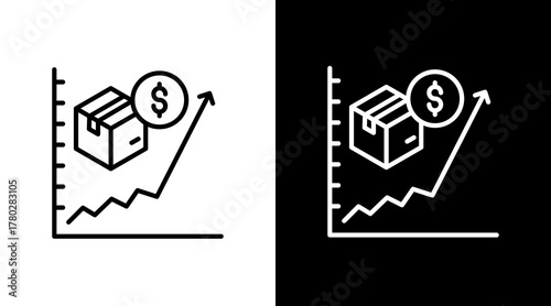 Hyperinflation  White Icon Set Design