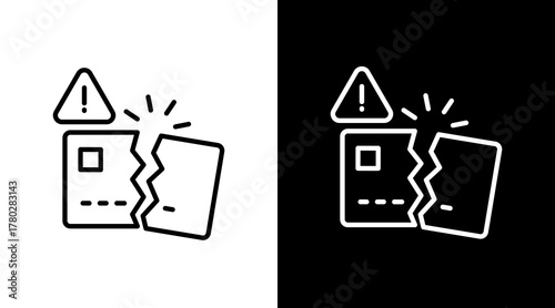 Credit Crunch  White Icon Set Design