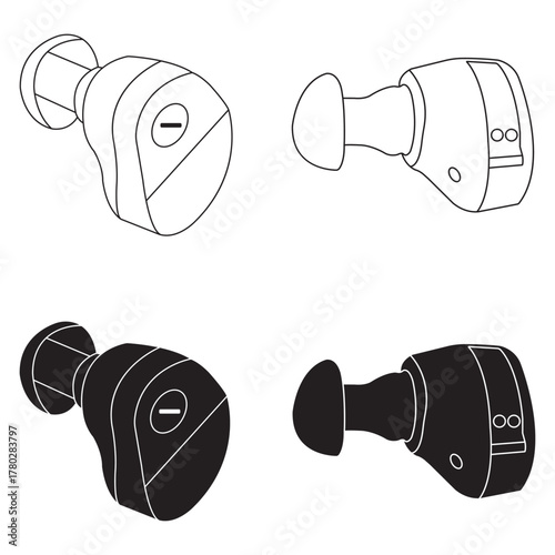Hearing aids icon design