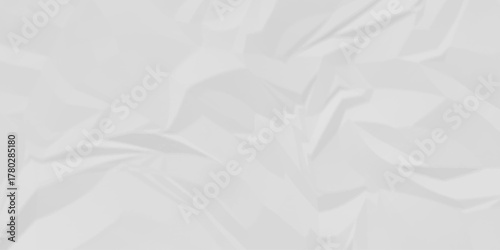 Creased white surface abstract ripped rough canvas old paper crumple texture wrinkle parchment empty letter texture.	