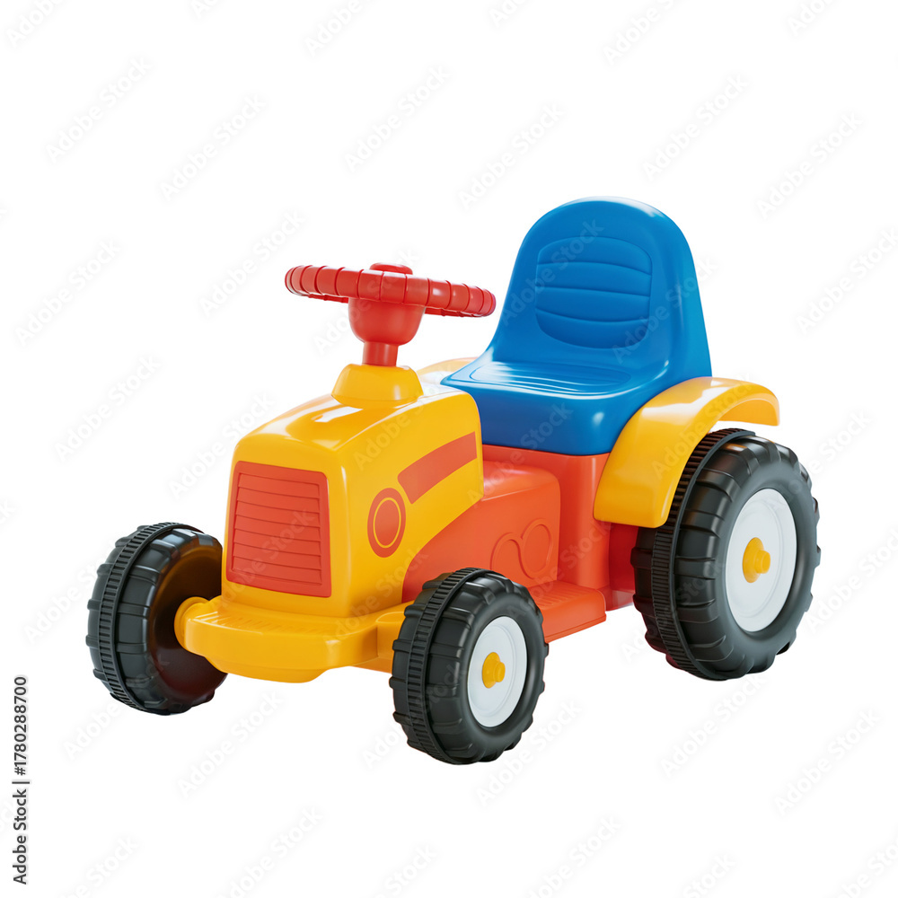 Fototapeta premium red tractor toy