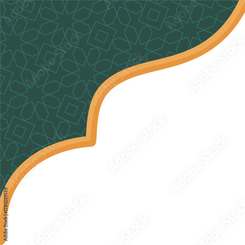 islamic frame border decoration 