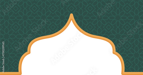islamic frame border decoration 