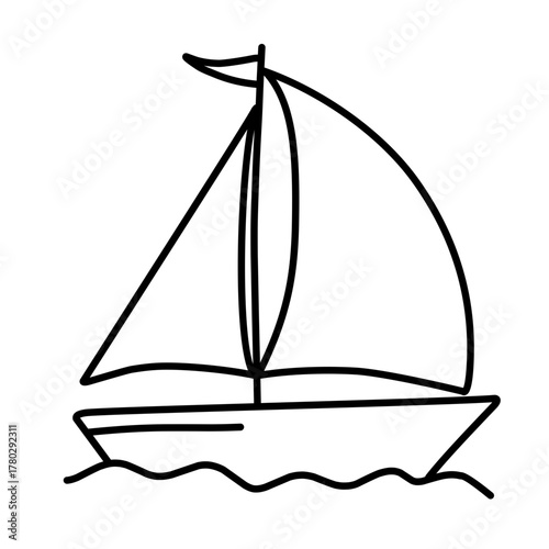 sailing ship vector illustration