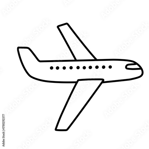 vector illustration of airplane