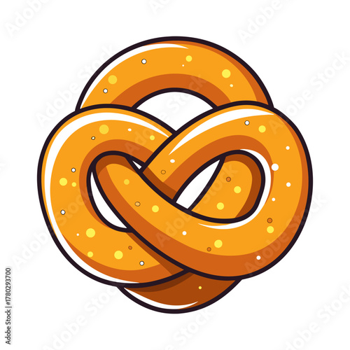 pretzel twisted shape