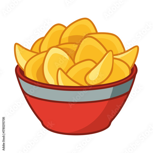 potato chips in small bowl