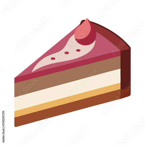 slice of cheesecake with topping