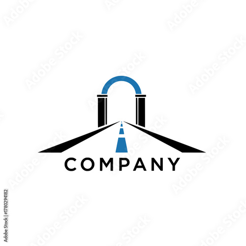 Elegant Gateway Road A Path to Success and New Horizons Logo