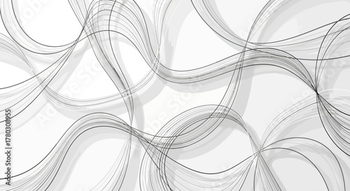 Graceful Swirls Ethereal Wave Design with Fluid Intersections for a Modern Aesthetic