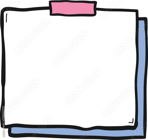 Hand-drawn Sticky Notes Illustration