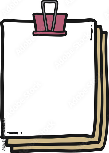 Hand-drawn Sticky Notes Illustration