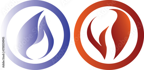 vector illustration of a set of abstract symbols