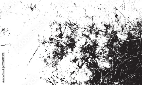Black and white grunge texture with scratches and spots