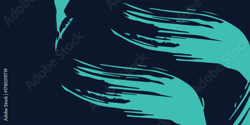 Minimal Abstract turquoise Grunge Scratch Background Template. vector eps10