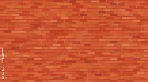 Brown brick wall background. Abstract geometric pattern
