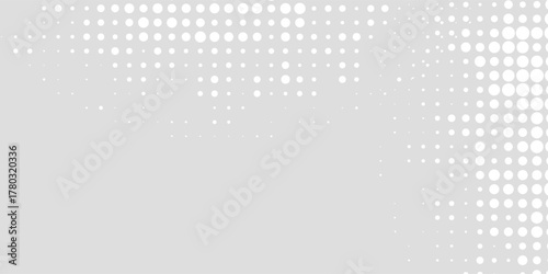 background Dot white gray wave light technology texture background. halftone modern arts background. vector illustration eps10