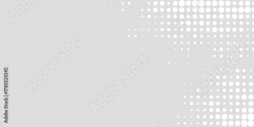 background Dot white gray wave light technology texture background. halftone modern arts background. vector illustration eps10