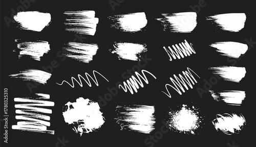 Hand drawn charcoal pencil lines, smears and squiggles set. Scribble black strokes, curly scribbles. Grungy graphite pen art brushes, textured doodle